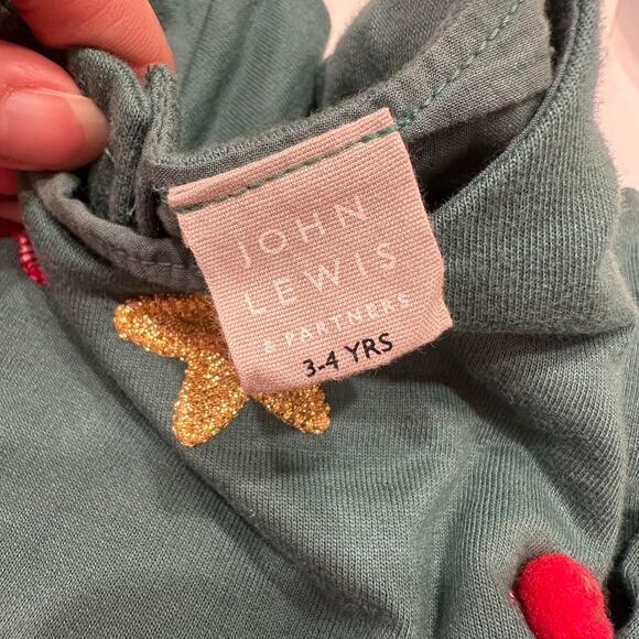 John Lewis Green Christmas Tree Dress - Picture 11 of 11